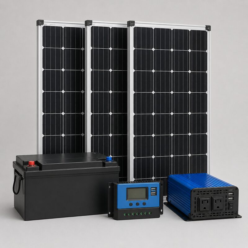BougeRV 300W 9-busbar solar kit